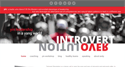 Desktop Screenshot of introvertrevolution.com